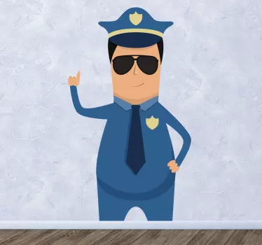 Naljepnica zida policije - TenStickers