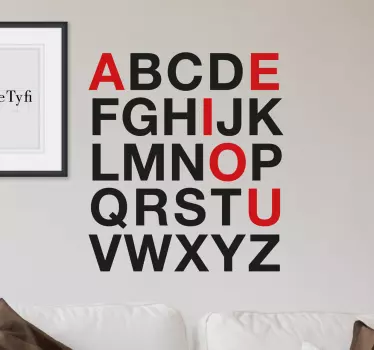 Naljepnica zidnog teksta s tekstom helvetic - TenStickers