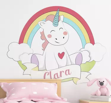 Naljepnica zidova jednorog bajka zid - TenStickers