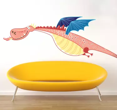 Naljepnica zidova s plavim krilom - TenStickers
