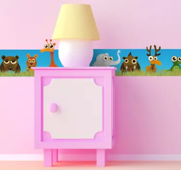 Naljepnica zidova safari životinja - TenStickers