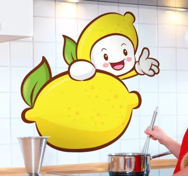 Naljepnica zidova za limun - TenStickers