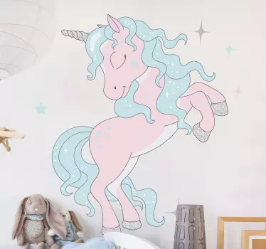 Naljepnica za djecu sanjivi jednorog bez iskre - TenStickers