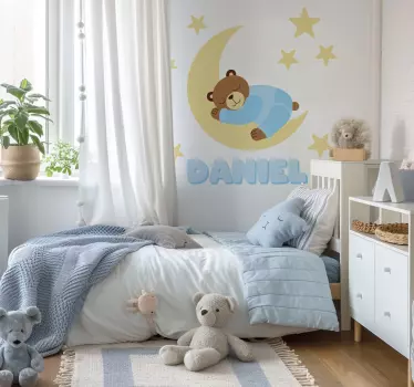 Naljepnice Plišane i natučene životinje plavi sretni snovi - TenStickers