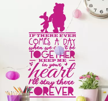 Naljepnice s inspiracijskim citatima winnie the pooh - TenStickers