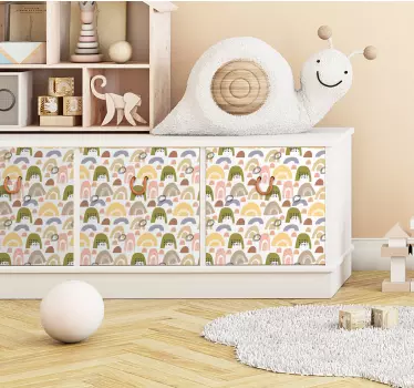 Naljepnice s nordijskim duginim uzorkom za namještaj - TenStickers