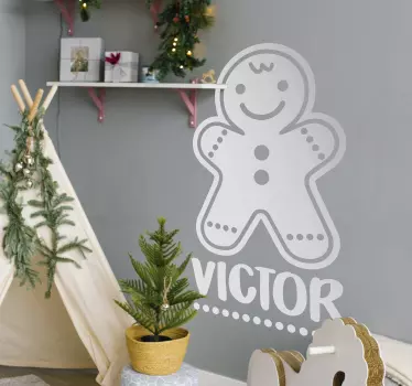 Naljepnice životinje Čovjek od medenjaka - TenStickers
