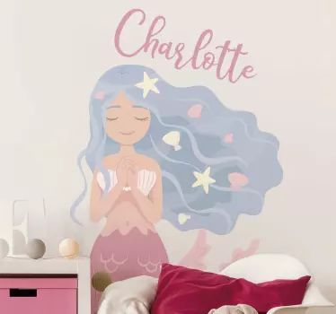 Obojeni sirena fantasy dekor - TenStickers