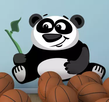 Panda s bambusom - TenStickers