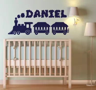 Personalizirana naljepnica za djecu iz vlaka - TenStickers