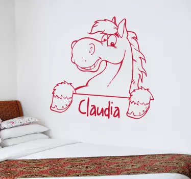 Personalizirana naljepnica za zid konja - TenStickers