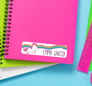Personalizirane naljepnice za bilježnice - TenStickers