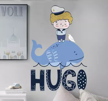 Prilagođeni mornarski crtež nautički naljepnica - TenStickers
