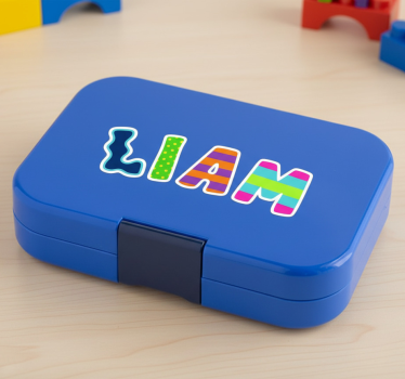 Naljepnica za djecu s personaliziranim funky natpisima - TenStickers