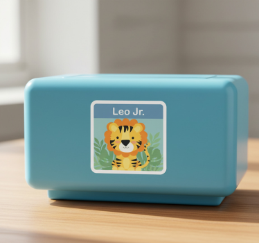 Naljepnica za djecu s personaliziranim lavom - TenStickers