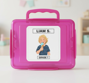 Naljepnica za djecu prilagođena za kutiju za ručak - TenStickers