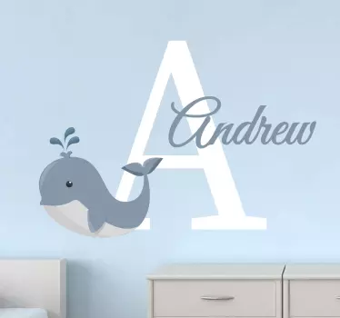 Prilagodljivo ime s naljepnicom za personalizirane kitove - TenStickers