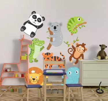 Ručno nacrtana zidna naljepnica za djecu spavaće sobe - TenStickers