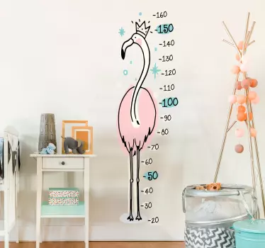 Ružičaste zidne naljepnice flamingo za djecu - TenStickers
