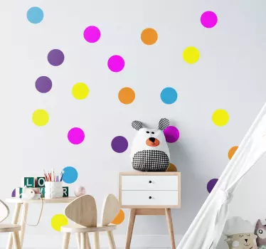 šarene konfete ilustracija zidna naljepnica - TenStickers