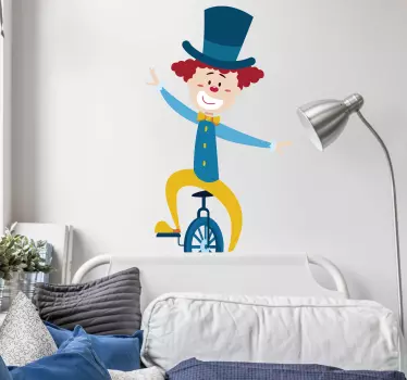 šareni dječji klaun naljepnica - TenStickers