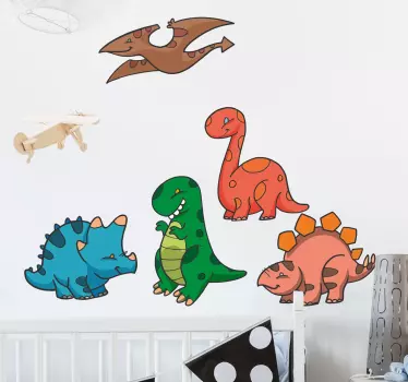 Set mini naljepnica dinosaura - TenStickers