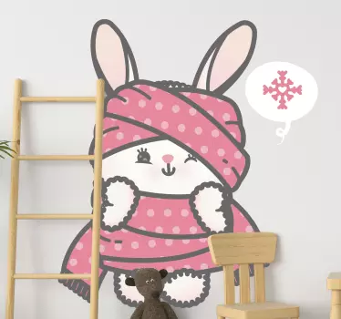 Simpatična zidna naljepnica iz crtanog anime zeca - TenStickers