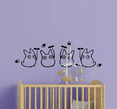 Slatka anime bića čudovišna naljepnica - TenStickers
