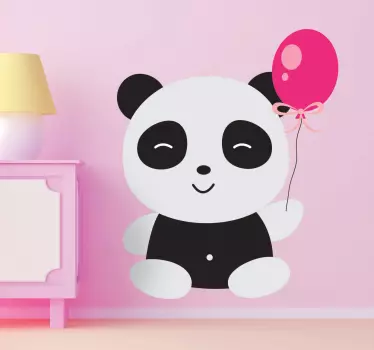 Slatka naljepnica za zid panda - TenStickers