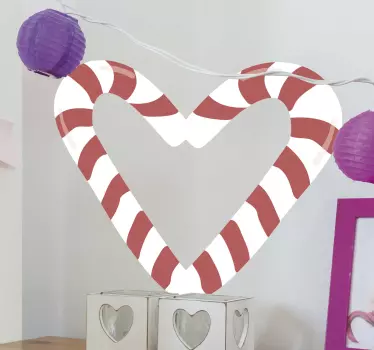 Srce slatkiši ilustracija zid art decal - TenStickers