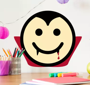 Sretno lice dracula monster decal - TenStickers
