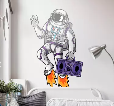 Svemirska naljepnica zvučnog prostora - TenStickers