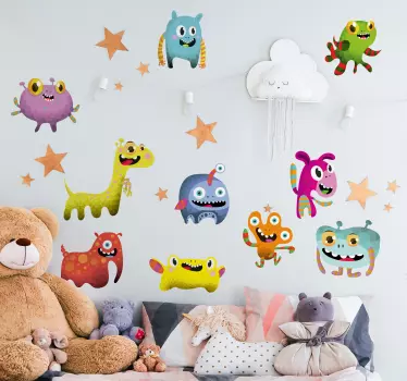 Svemirska zbirka čudovišta kolekcija čudovišta - TenStickers