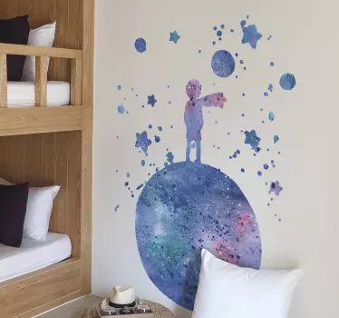 Svijet zidova s malim princem iz bajke - TenStickers