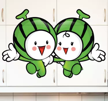 Ukrasna naljepnica prijatelja lubenice - TenStickers