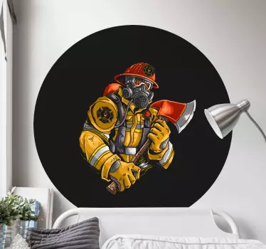Vatrogasac zidne naljepnice za sobu za tinejdžere - TenStickers