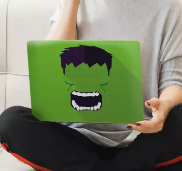 Zelene naljepnice za prijenosno računalo superheroja - TenStickers