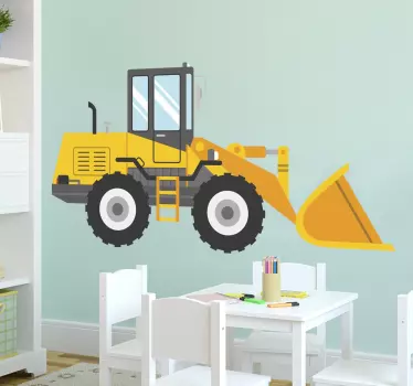 Zidna naljepnica za djecu ukrasni vinil za bager - TenStickers