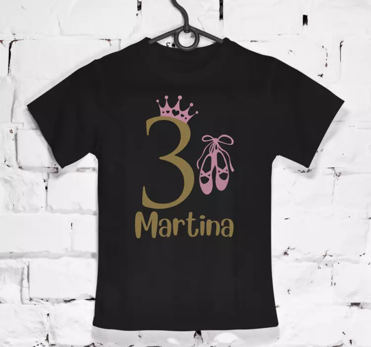 Prilagođene majice za rođendan i ime - TenStickers