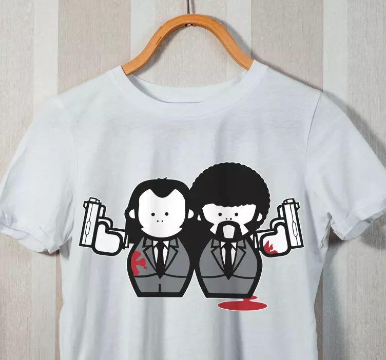 Crtani film pulp fiction prilagođena majica - TenStickers