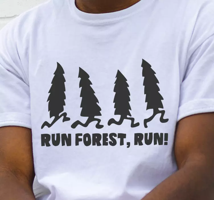 Run forest run prilagođena majica - TenStickers