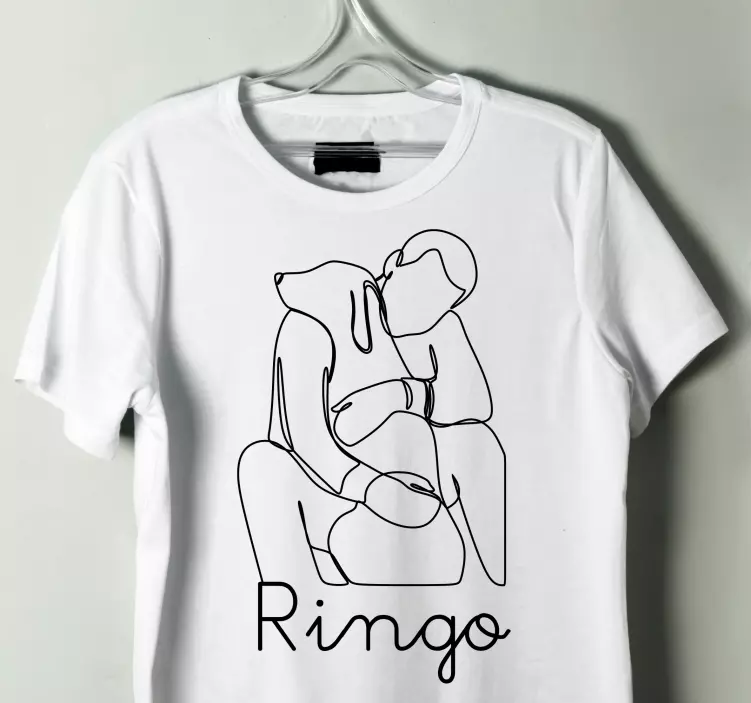 Majice dizajna glave i pseće šape - TenStickers