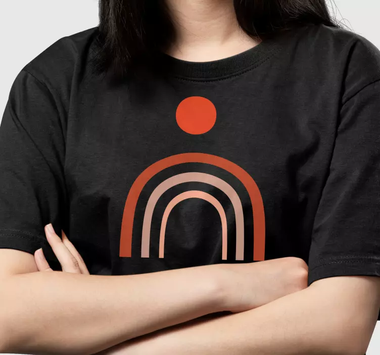 Majice retro duga sa suncem - TenStickers