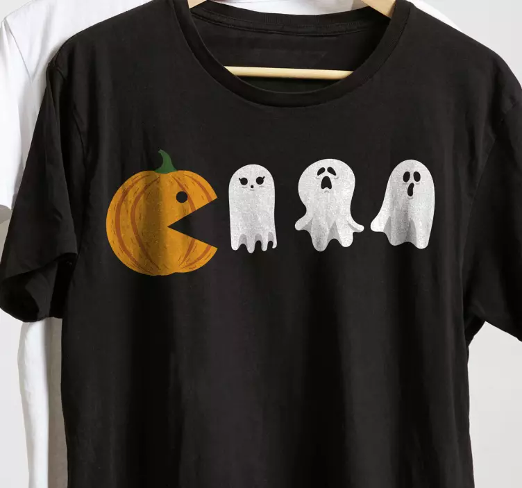 Pac man and ghost halloween majica - TenStickers