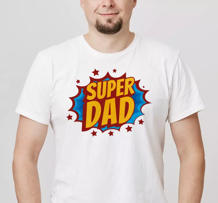 Super tata comic bubble fathers day shirt - TenStickers