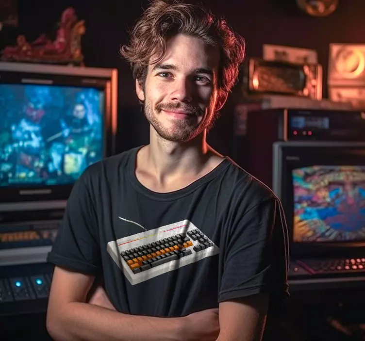 Majice retro računalna tipkovnica - TenStickers