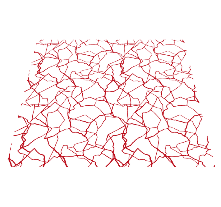 Vinil podovi bijela pucajući crveni uzorak - TenStickers