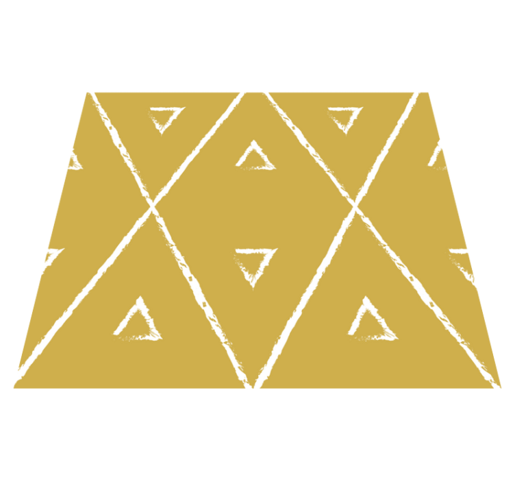 Vinil podovi žuta boja geometrijski uzorak romba - TenStickers