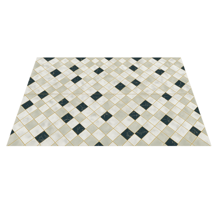 Vinil podovi dnevna soba cementne pločice u sivim tonovima - TenStickers