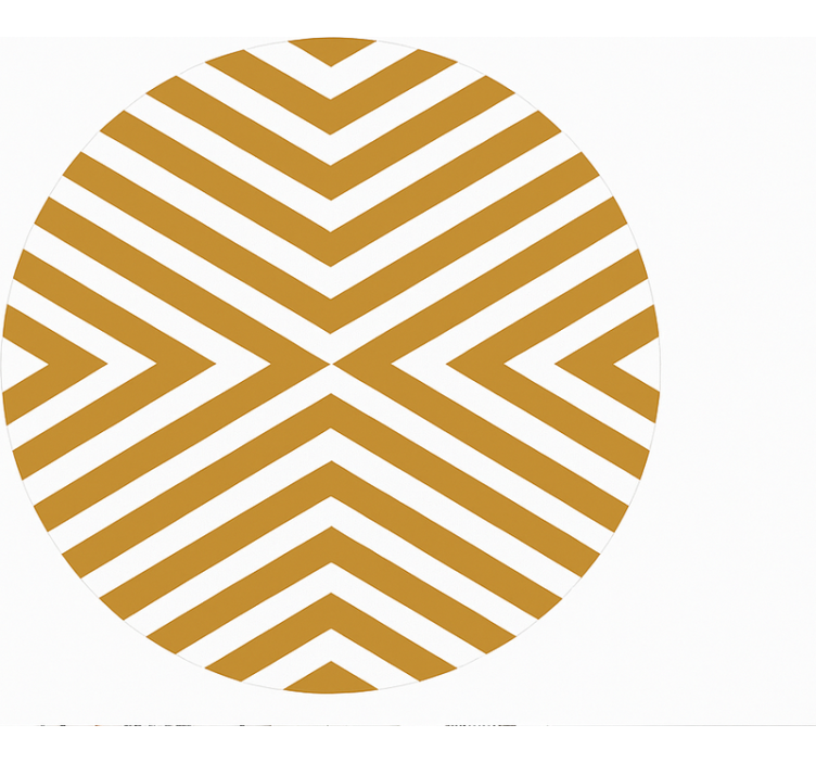 Vinil podovi blagovaonica uzorak senfa i ševrona - TenStickers